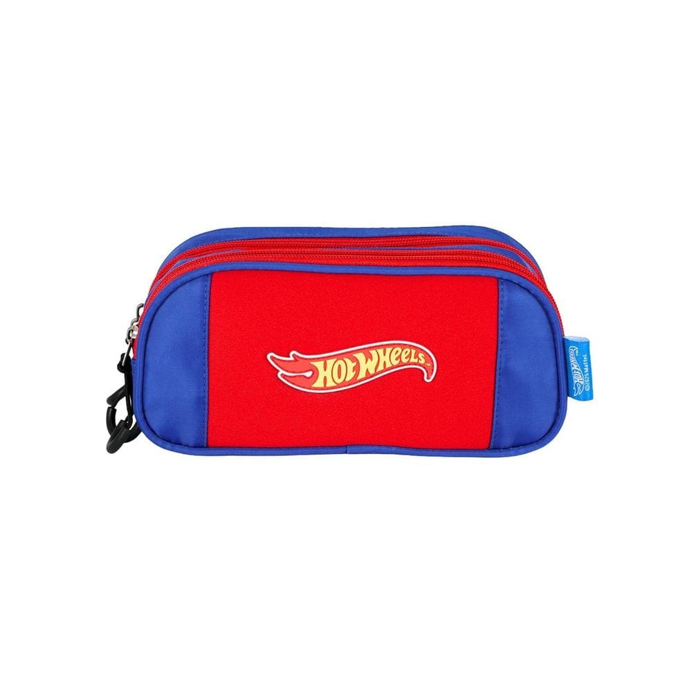 Estojo Escolar Penal Hot Wheels Triplo Et49994 Vermelho