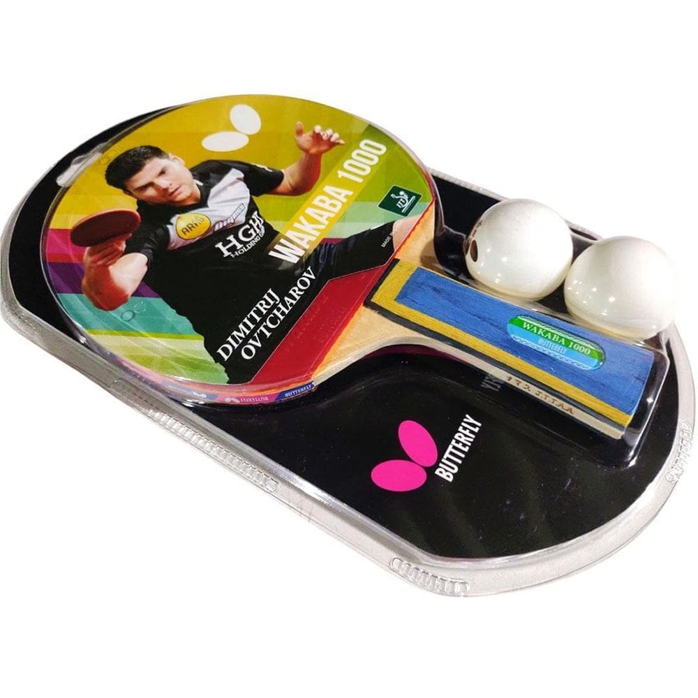 Raquete De Ping Pong Wakaba 1000 + 2Bolas Dimitrij Ovtcharov