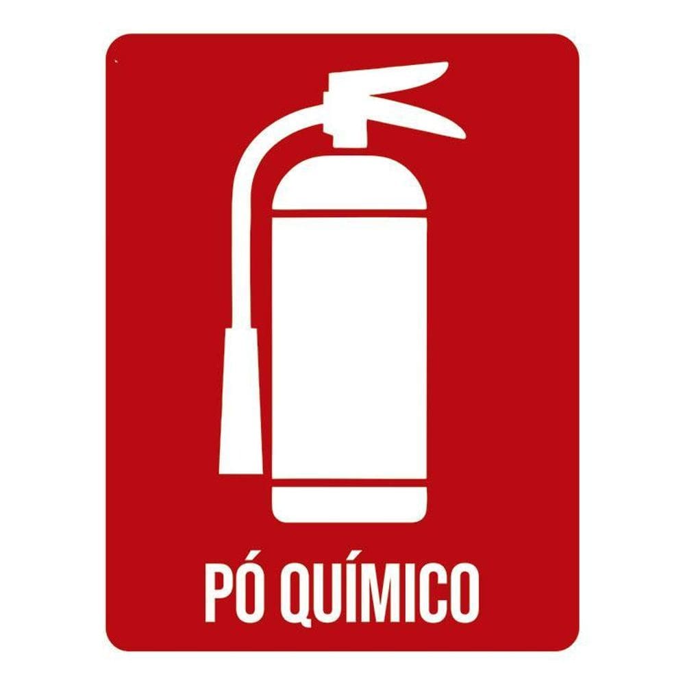 Kit 3 Placas Sinalização Ambiente Hidrante Pó Químico