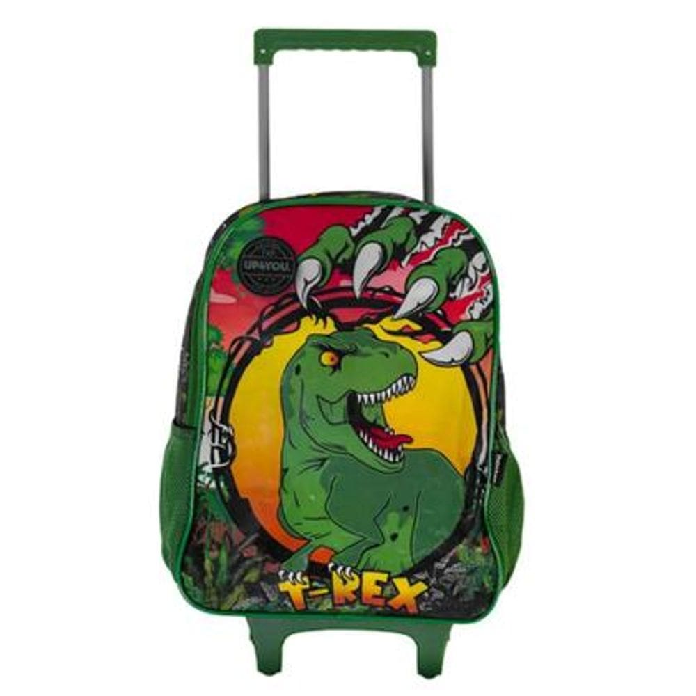 Mochila Infantil com Rodinha UP4YOU Dinossauro  Luxcel