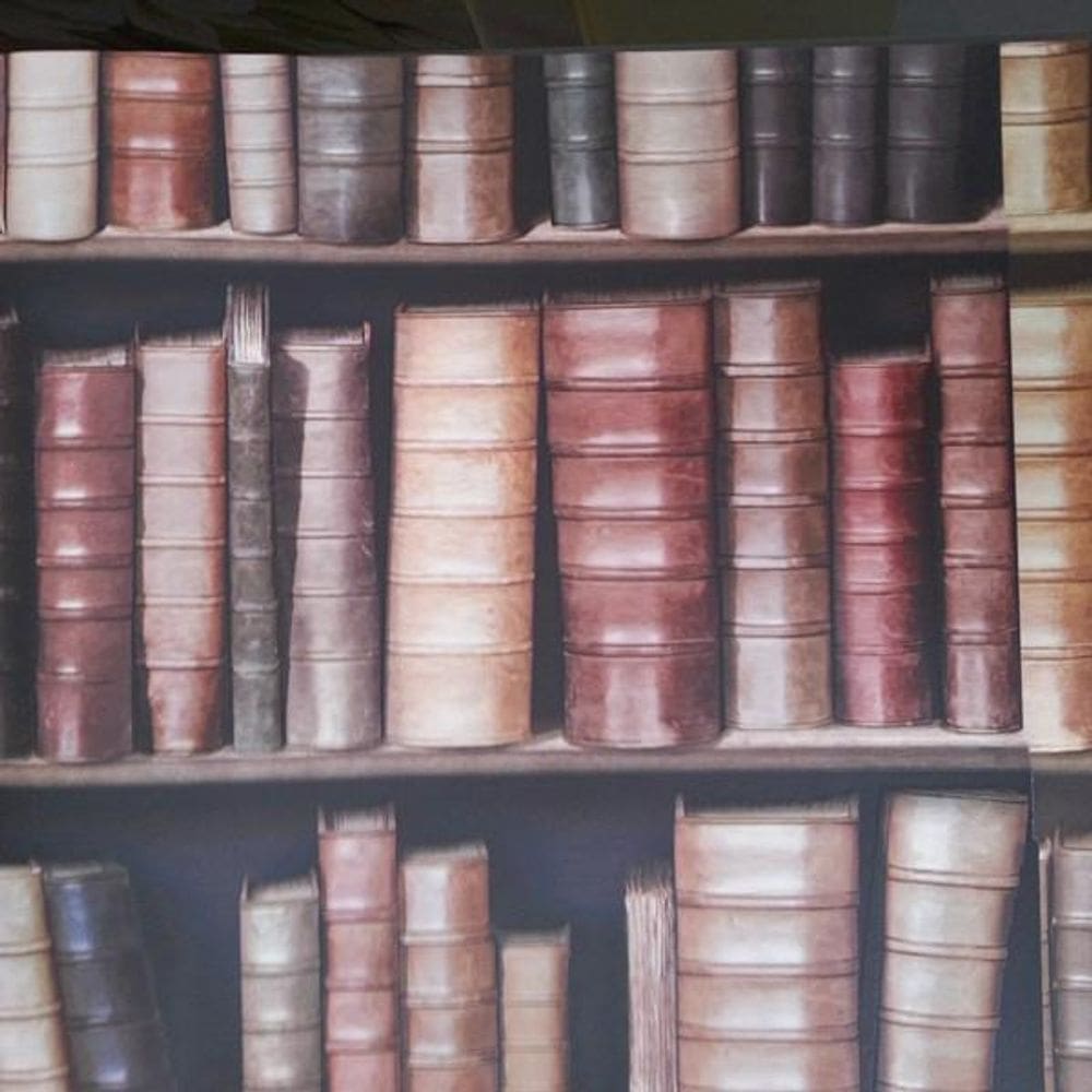 Papel De Parede K&G Livros Vinílico TNT Lavável