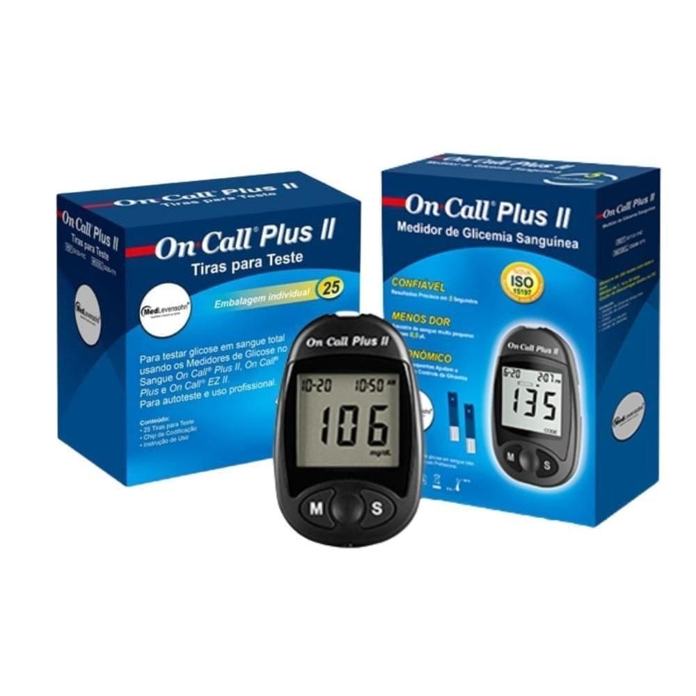 25 Tiras Individuais + Monitor De On Call Plus Ii