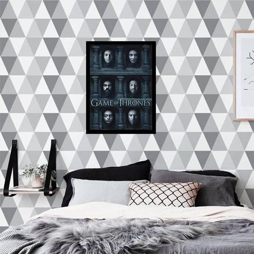 Quadro Decorativo Poster Game Of Thrones Got 34X23Cm Moldu