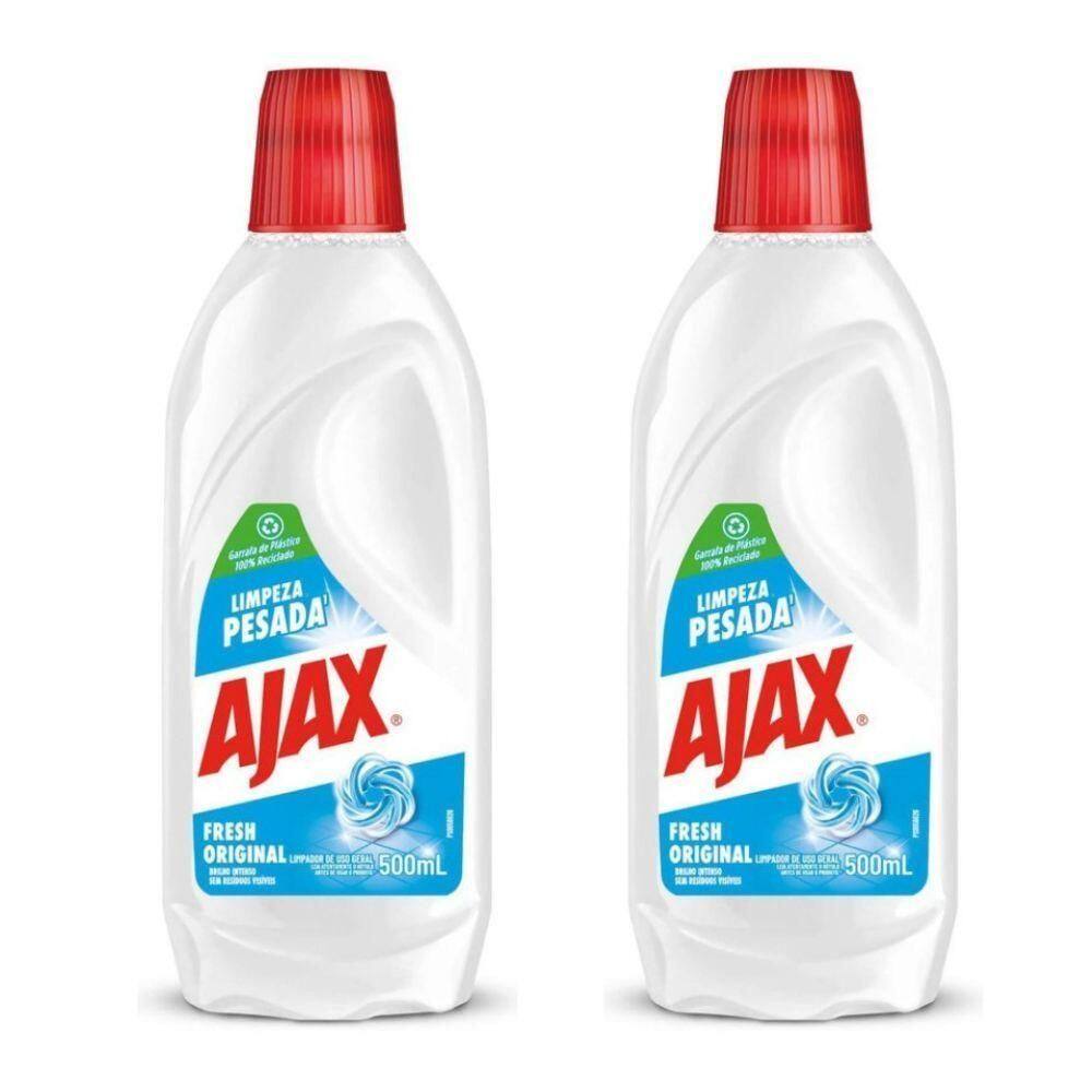 Kit 2 Limpador Diluível Ajax Fresh Limpeza Pesada 500ml