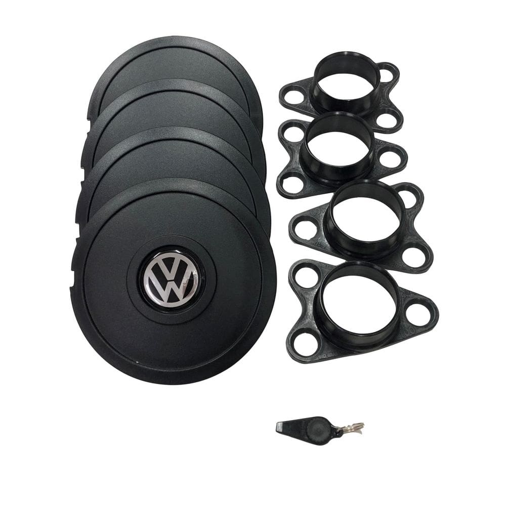 Calotas Miollo Vw Spacefox Aro 15 2007/18 Tradicional Preto