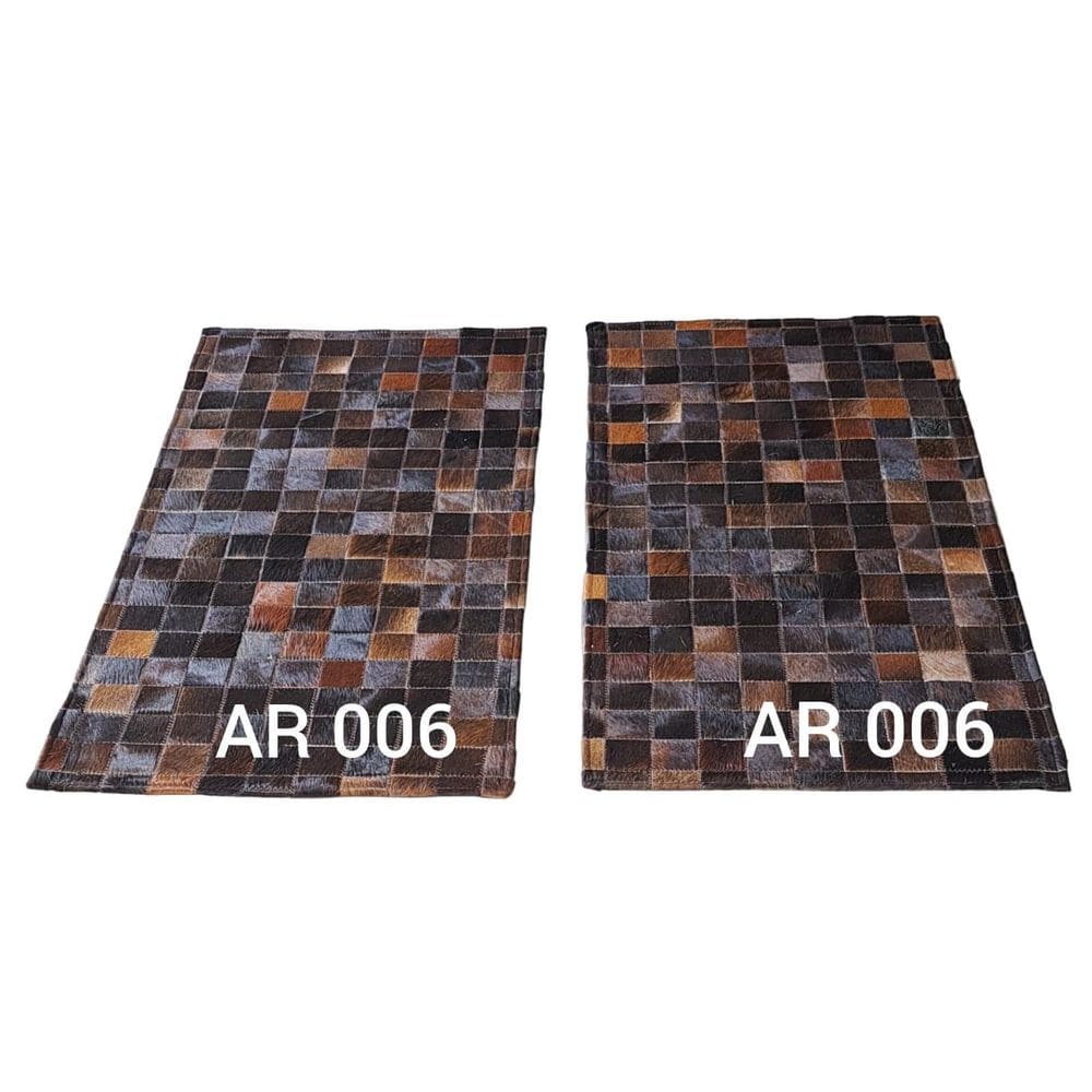 Tapete De Couro Beira Cama Café Exótico Par 0,50 X 1,00 M