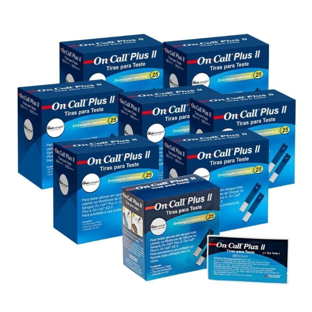 200 Tiras De Individuais On Call Plus Ii