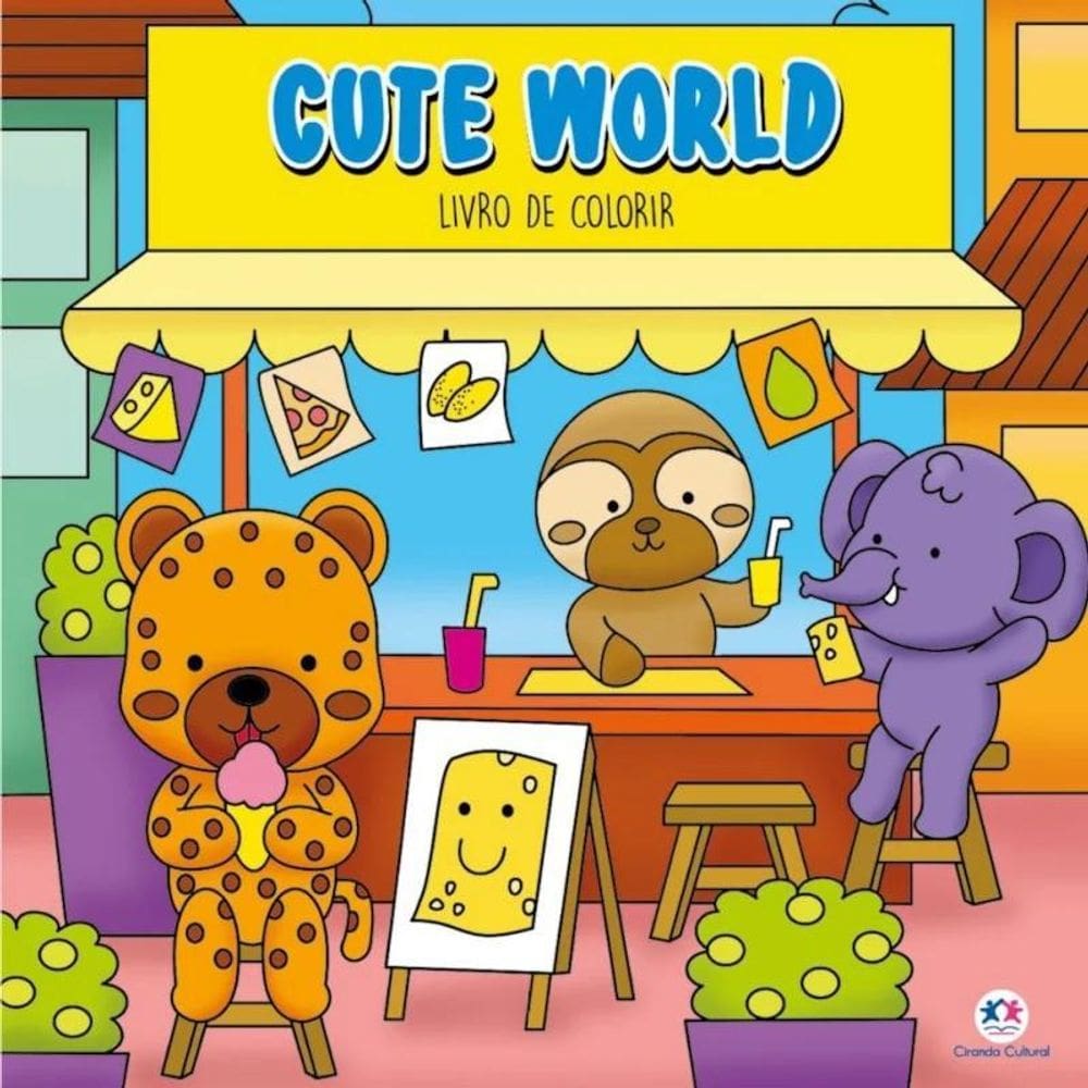 Comfy & Cozy Books - Livro De Colorir - Cute World