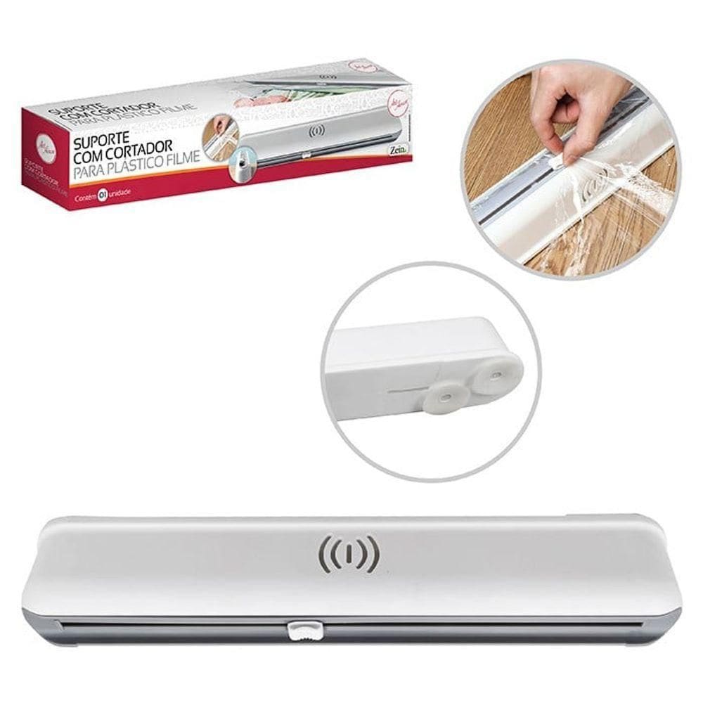 Suporte Porta Papel Filme Plástico Film Pvc E Alumínio Com C