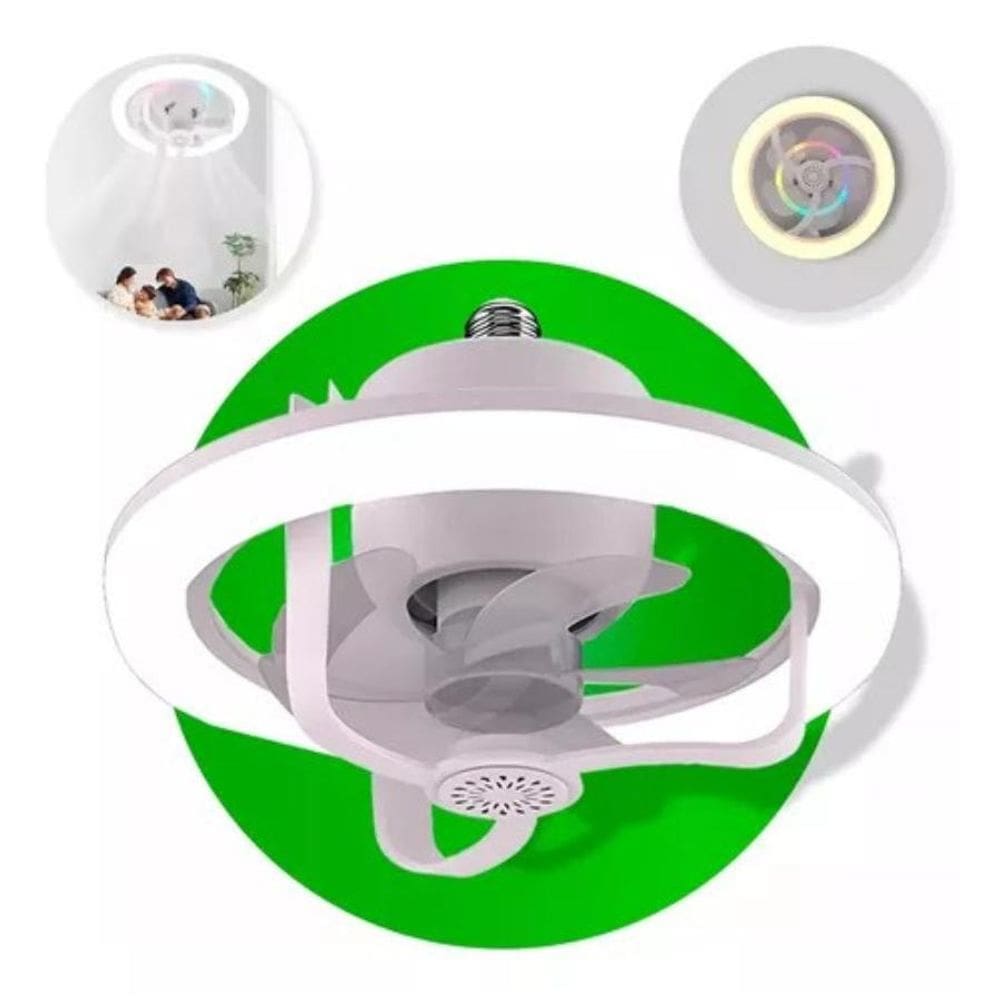 Personalize Sua Iluminação: Luminária Ventilador Teto Led