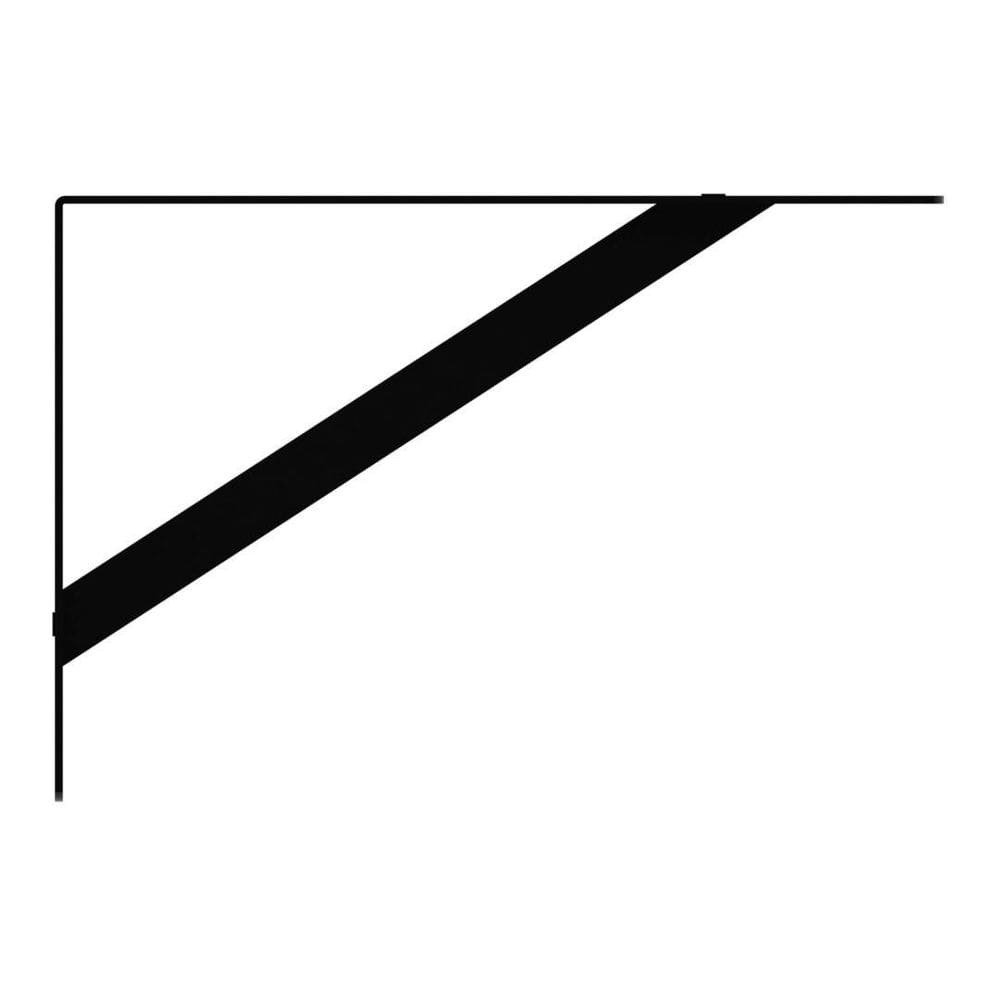 Mão Francesa Pesada 50Cm Preto- Brasforma