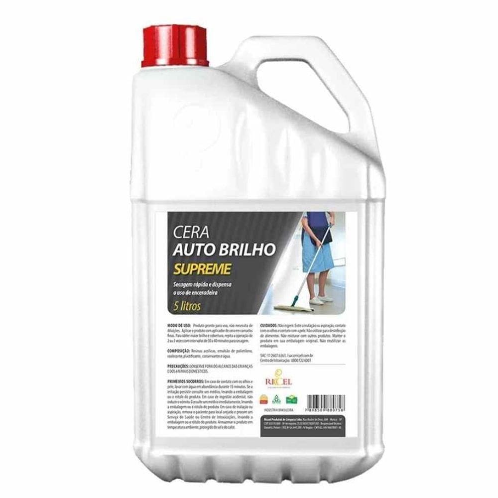 Cera Auto Brilho Supreme 5 Litros Ricel