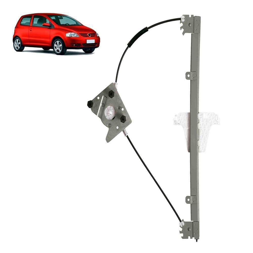 Máquina Vidro Fox 2003.. Direita Sem Motor Bosch 10 Dentes