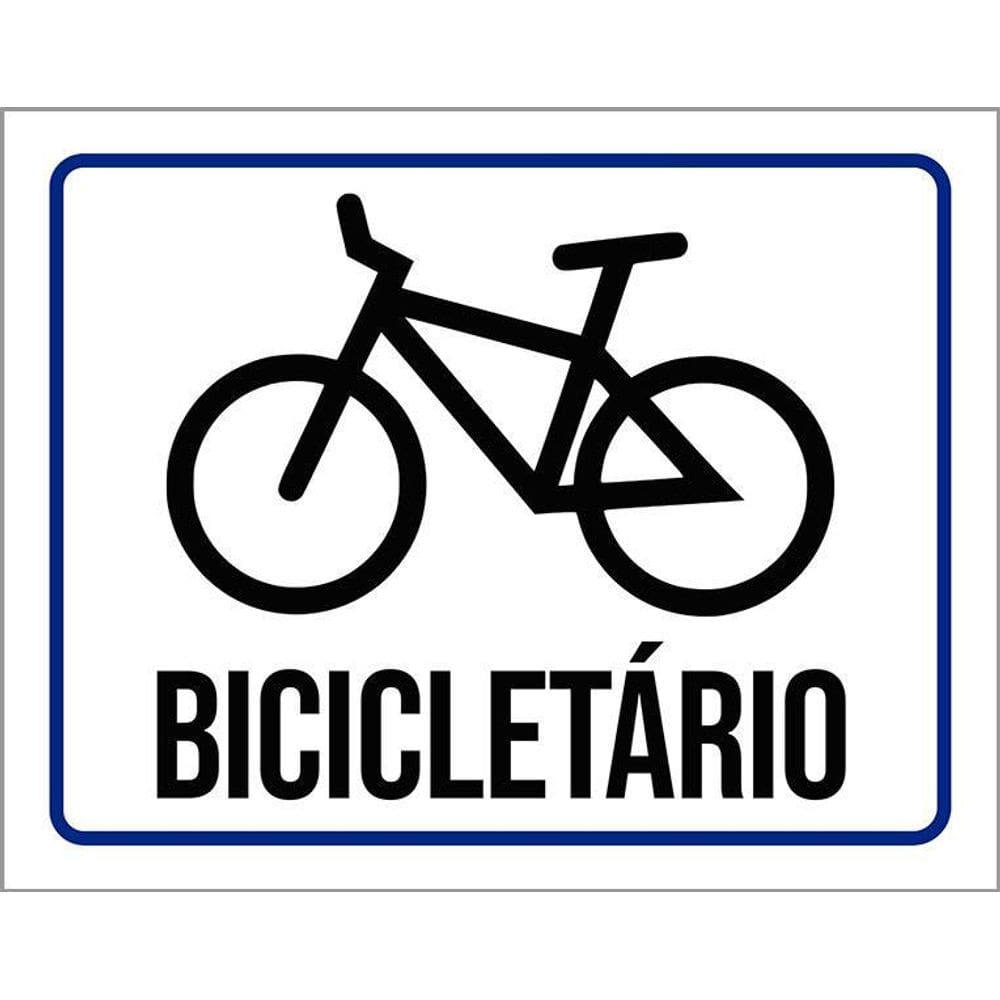 Placa Sinalização Condomínio Bicicletário 36X46
