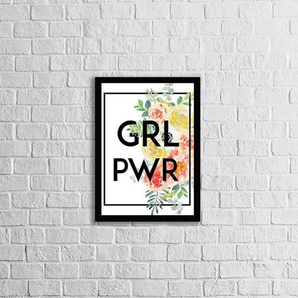 Quadro Girl Power 24X18Cm
