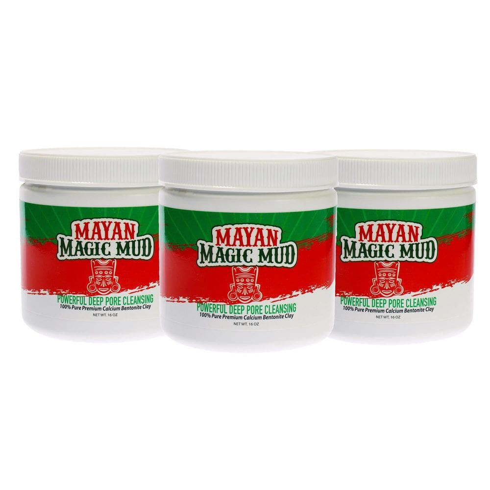 Máscara Facial e Corporal Mayan Magic Mud Argila Bentonita de Cálcio 100% Pura Kit com 3