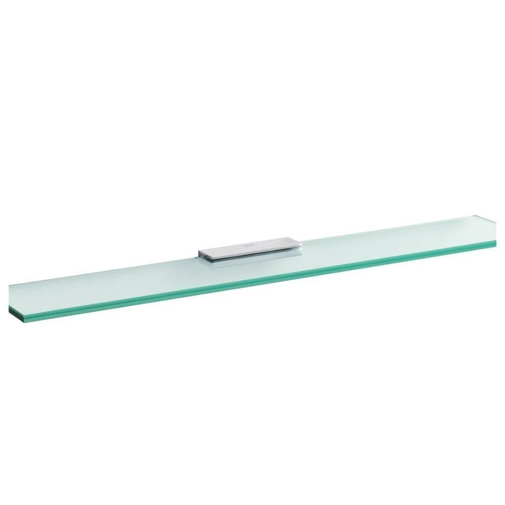 Prateleira 400 mm de Vidro Verso Cromado Roca