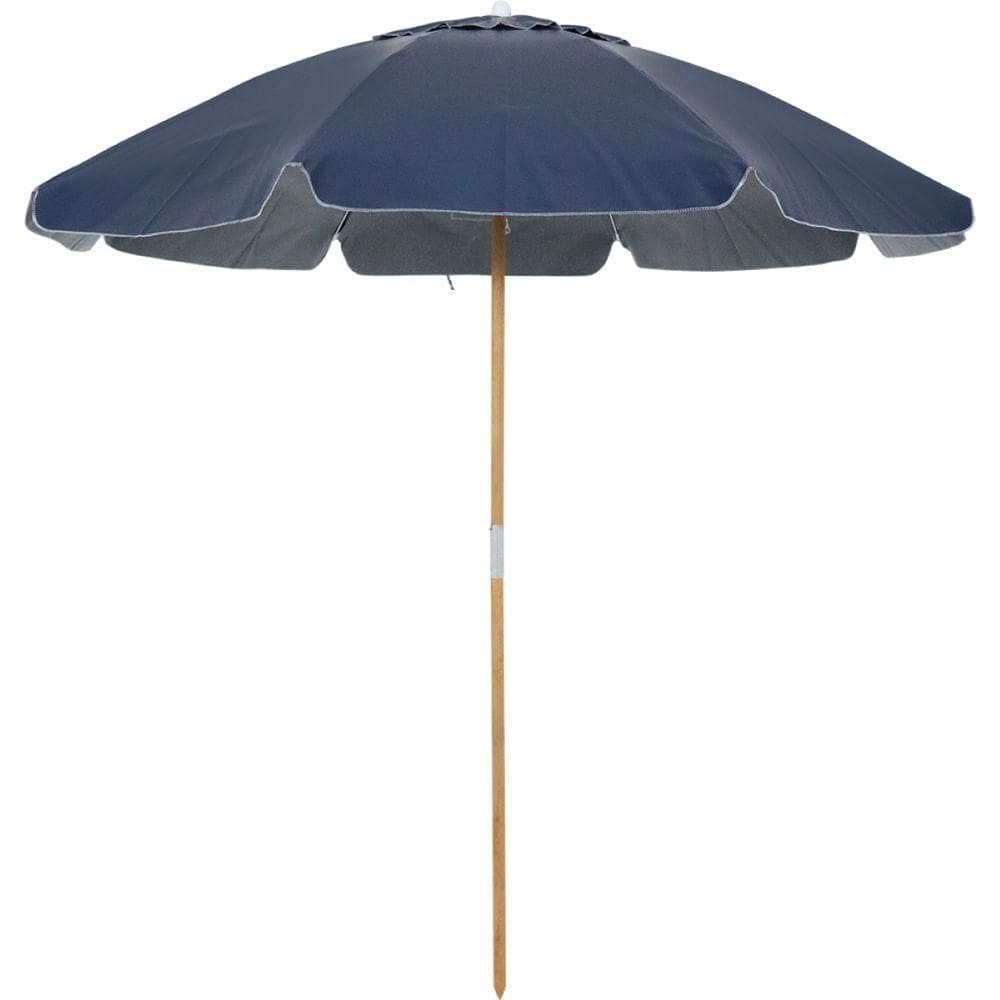 Guarda-sol Praia Azul Bagum Madeira 2,20m Bel Guarapari