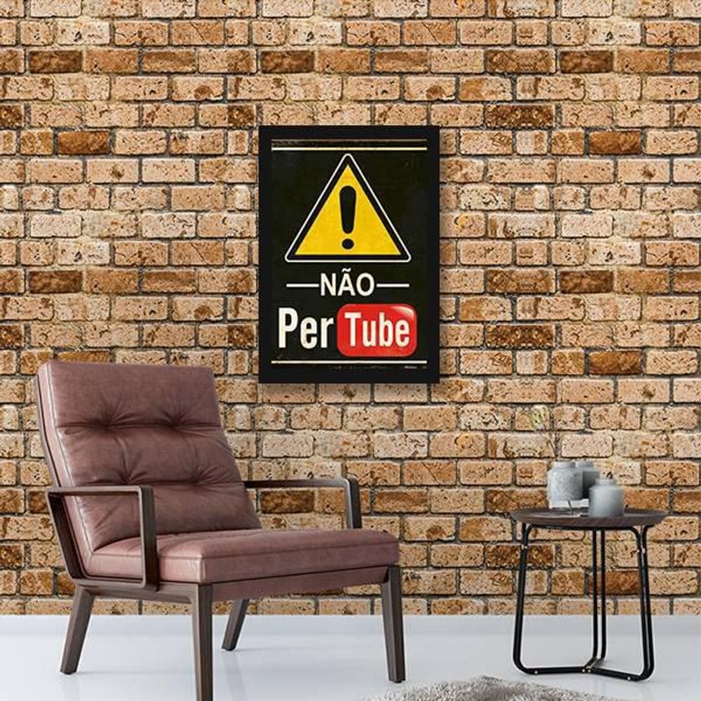 Quadro Decorativo Não Pertube 45X34Cm Moldura Preta