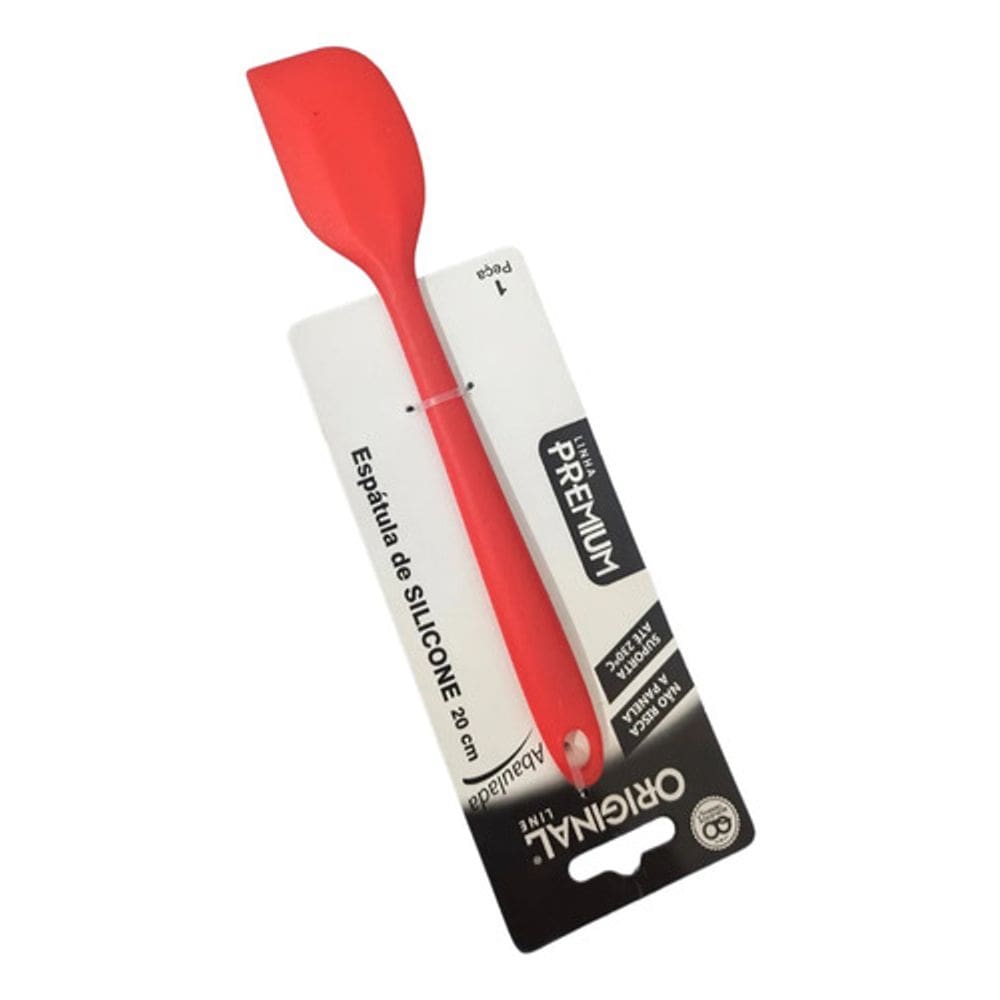 Espátula De Silicone 20cm Reforçada Jjb Utilidades Vermelho