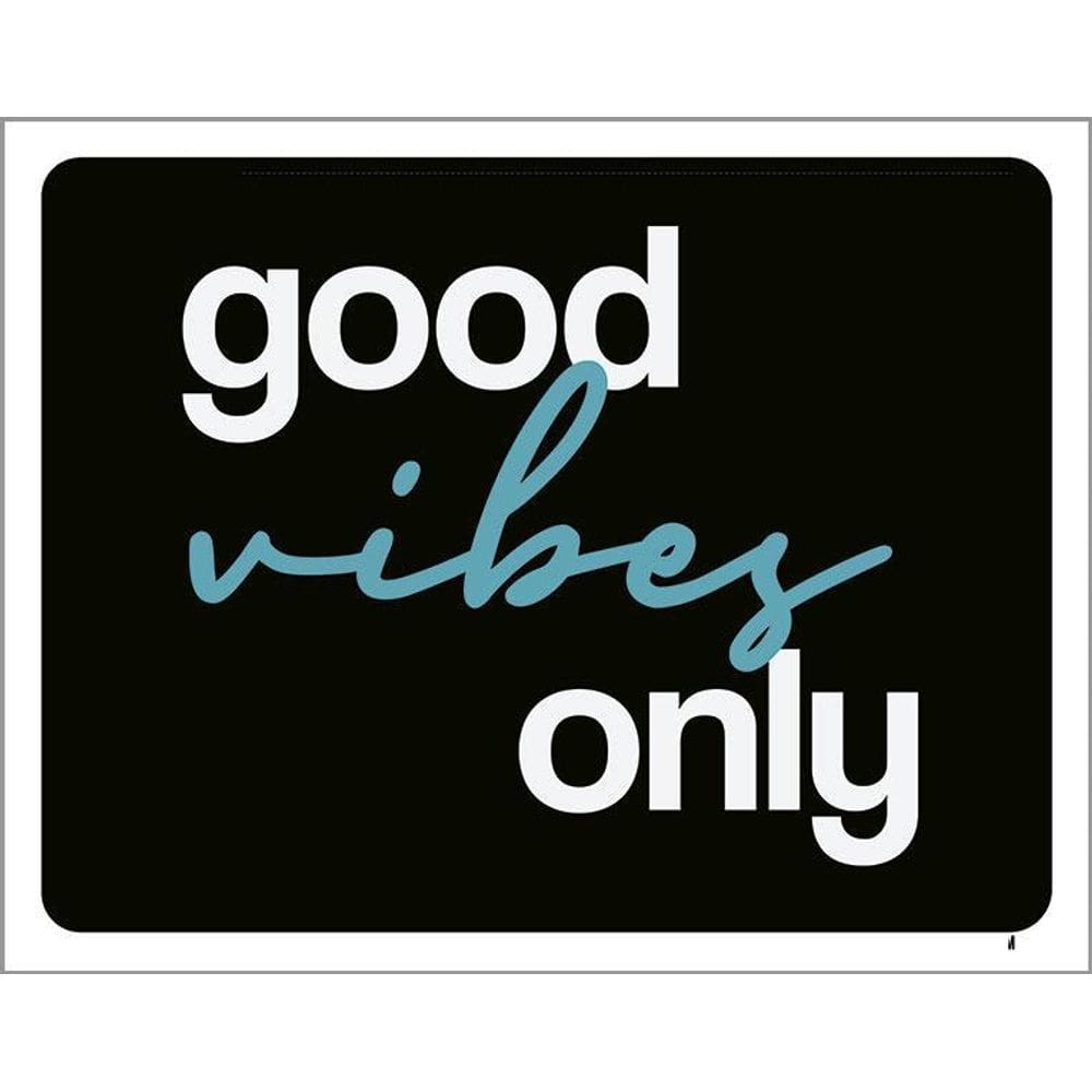 Placa Decorativa - Good Vibes Only 36X46