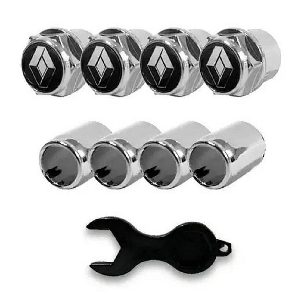 Bico De Pneu Anti Furto Cromado Renault