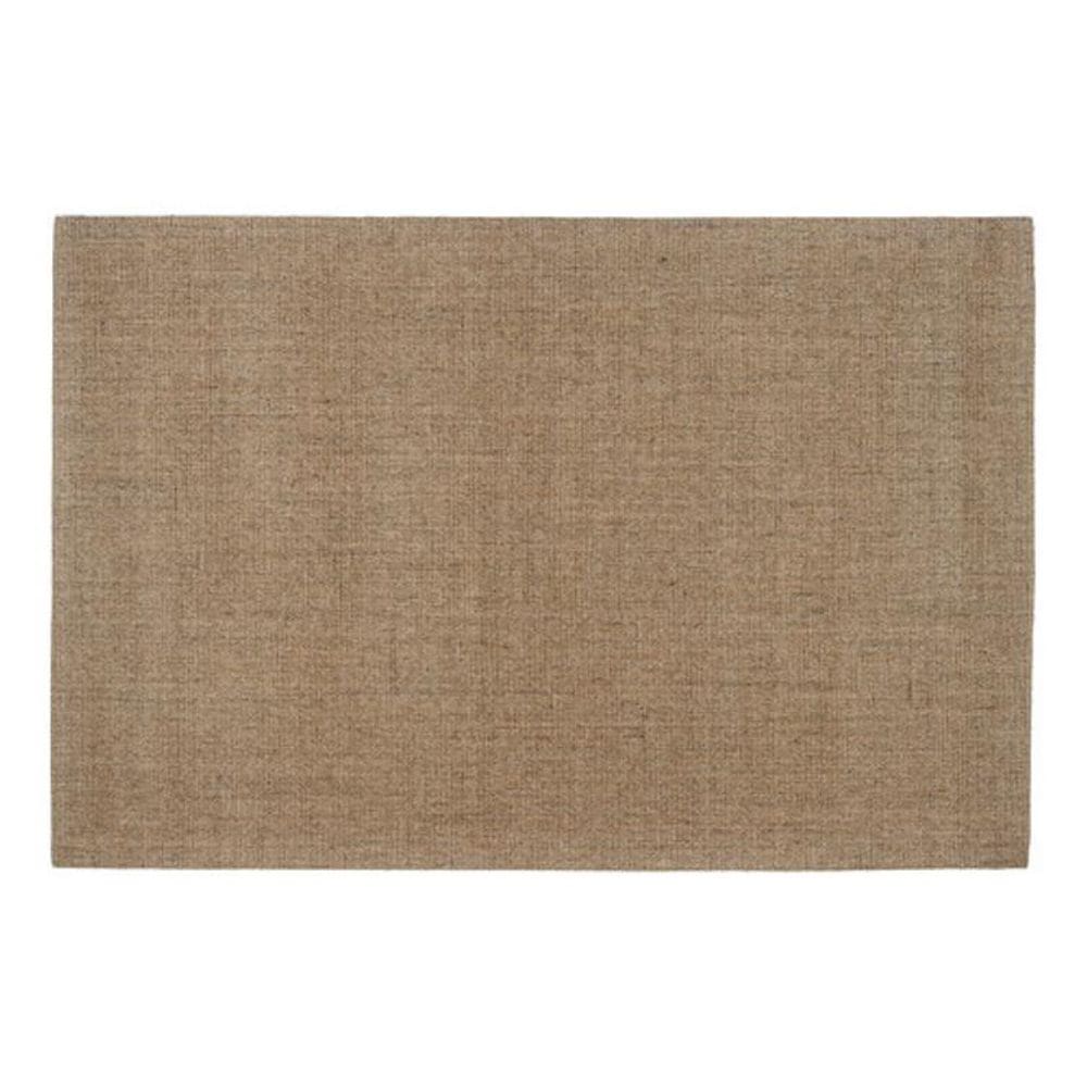Tapete Capacho Retangular Liso Sisal Bege 100X150 Cm Apaeb