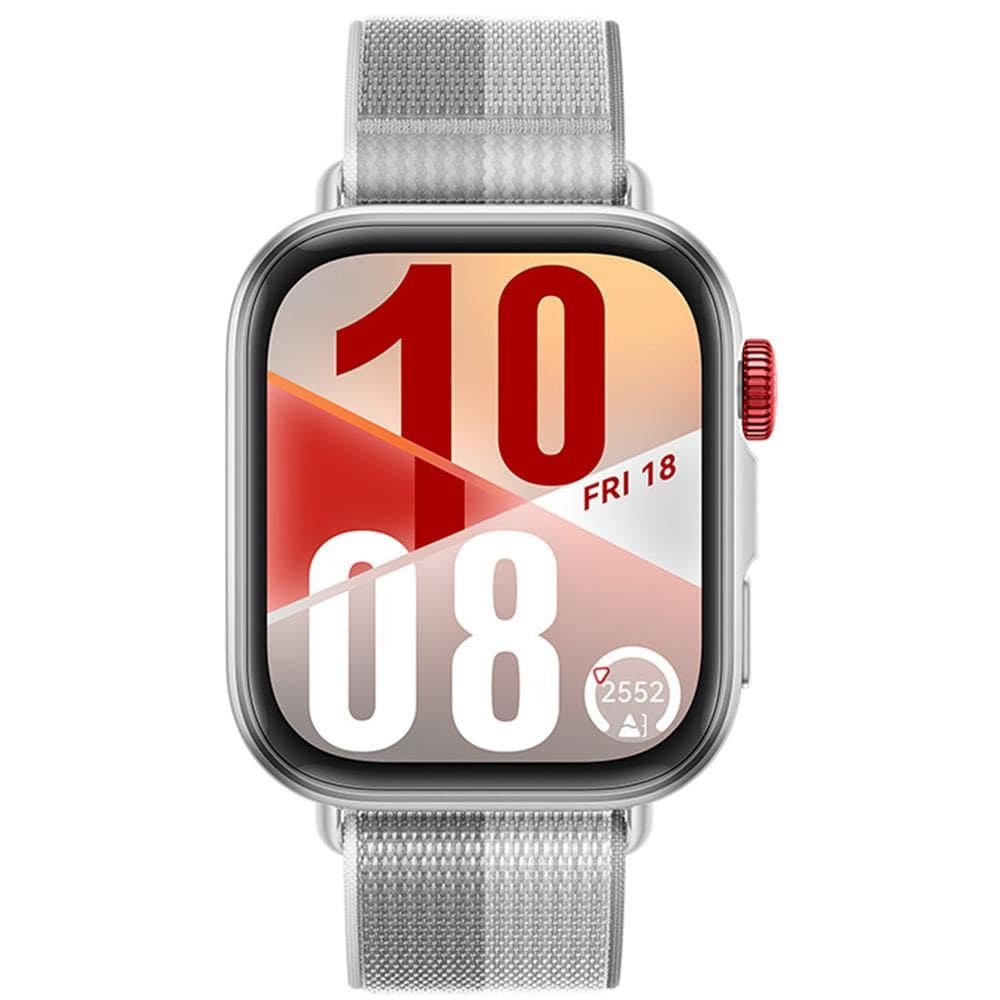 Smartwatch Huawei Watch Fit 4 Cinza com 1,82”, Pulseira de Nylon, Bluetooth e 32GB