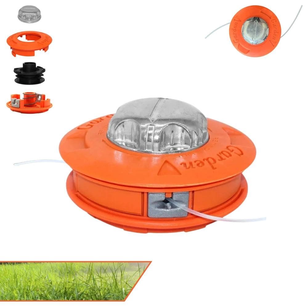 Cabeçote Nylon Garden Com Sistema Automático Bate-Libera Rosca 10mmx1,25mm Para Roçadeiras Importadas Nakasaki NK750PRO Branco BR33C, BR43C, BR52C