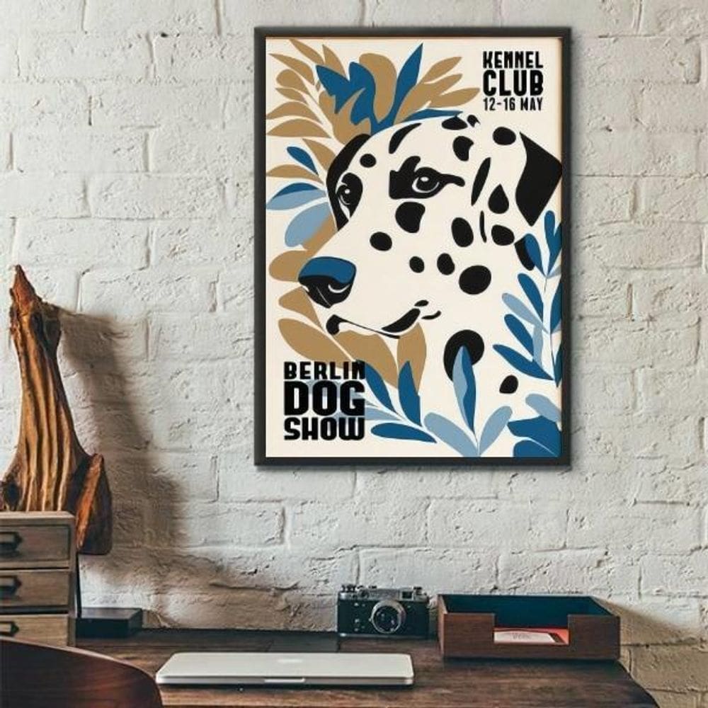 Quadro Dálmata - Berlin Dog Show Poster 45X34Cm