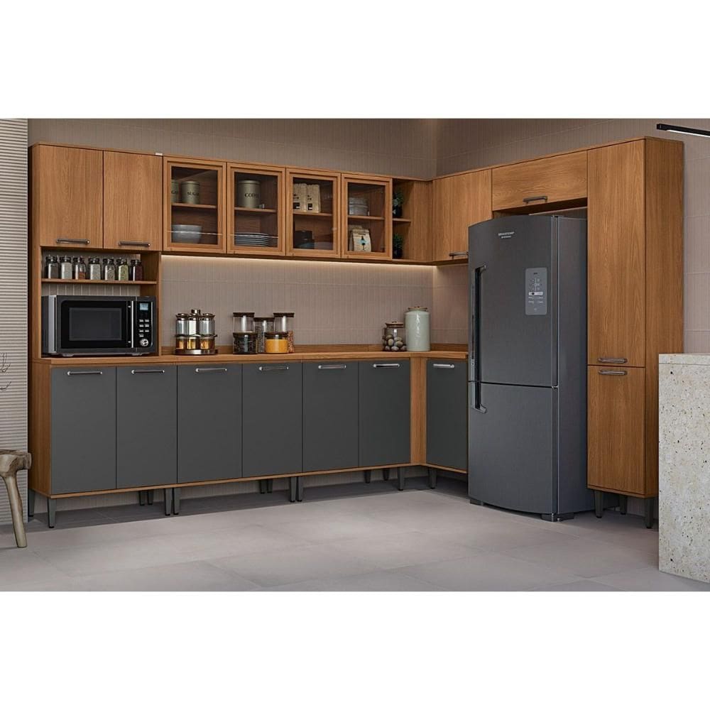 Kit Modulado Kappesberg 12 Peças Linna C12P06 Canela/Grafite