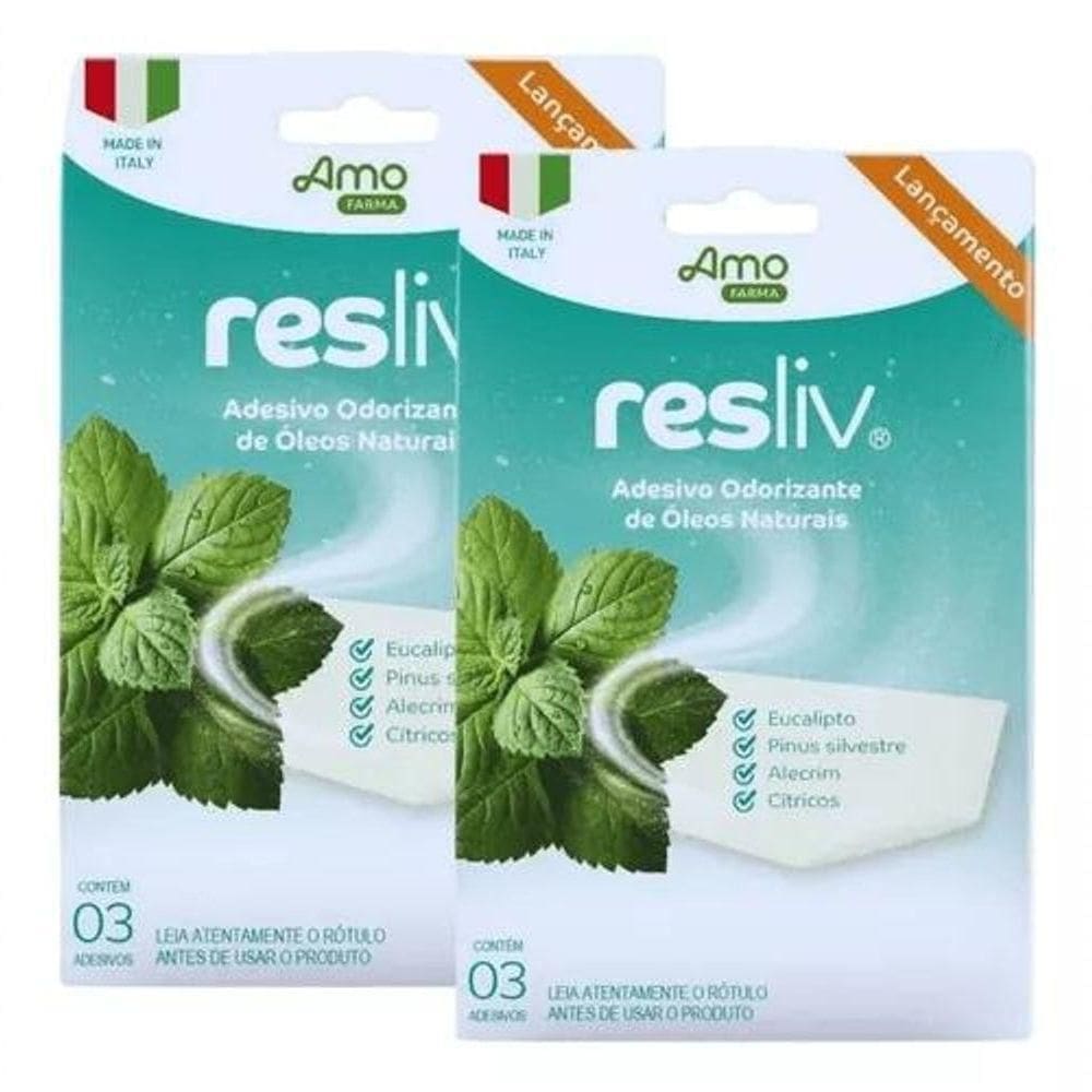 Adesivo Odorizante Para A Respiração Resliv – 6 Unidades