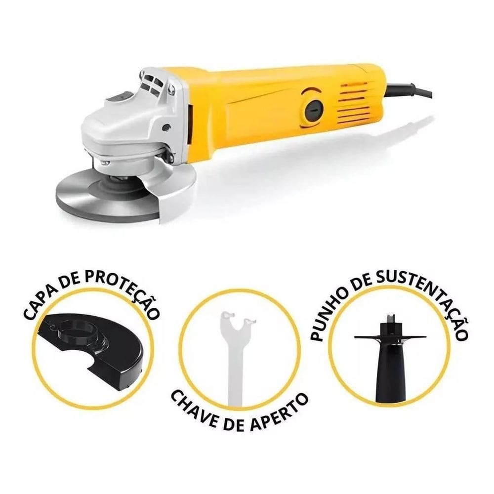 Lixadeira Esmerilhadeira Angular 4 1/2 115Mm 600W Knakasaki