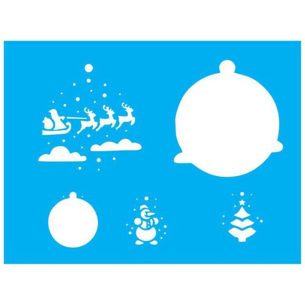 Stencil Tamako Enfeites Natal - 15X20Cm - Ref A2025
