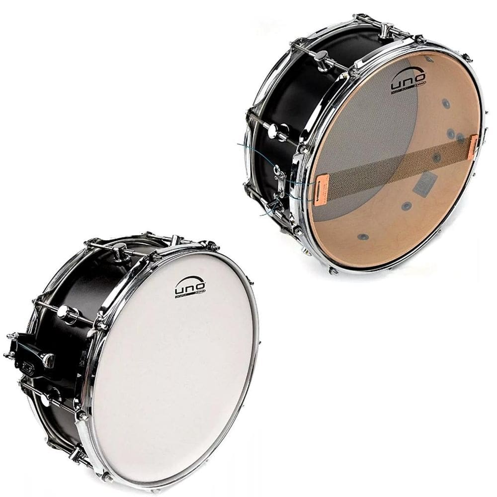 Kit Peles 14 Caixa Bateria Uno Evans Porosa + Hazy 300