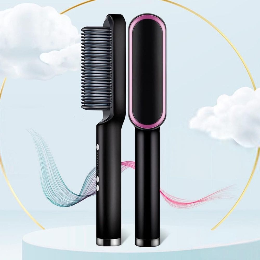 Escova 3 Em 1 Alisadora Elétrica Cerâmica