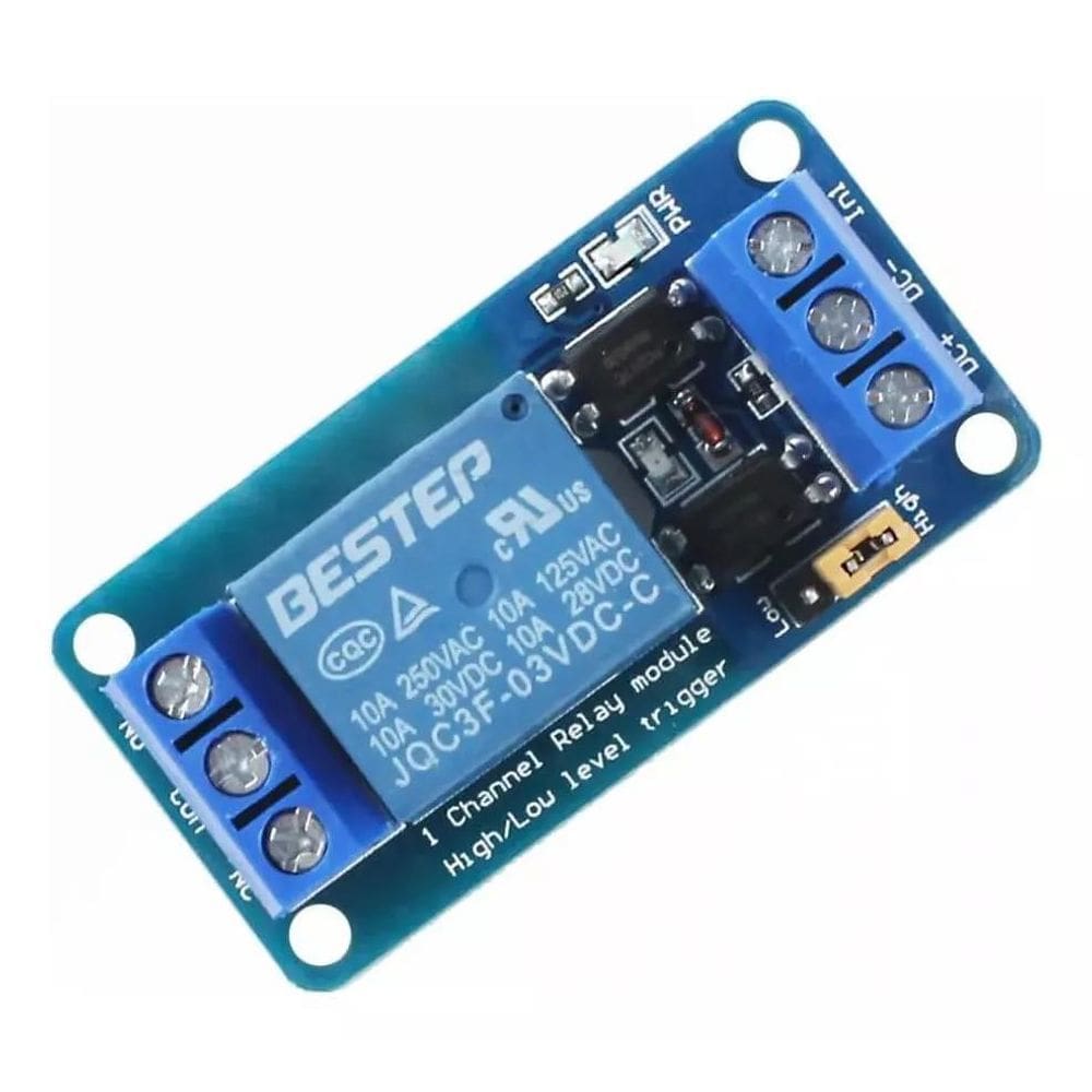 Módulo Rele 3V 10A 1 Canal Com Borne Kre Para Esp32