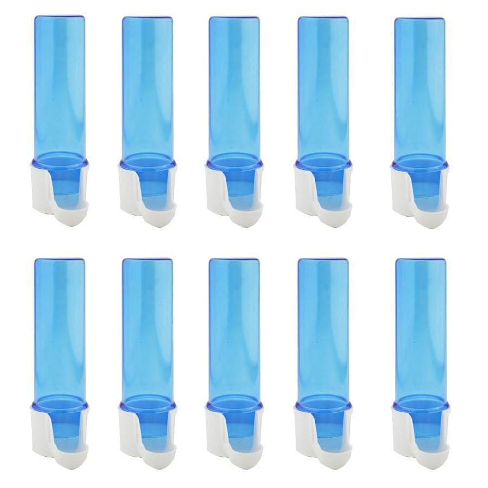 Kit 10 Bebedouros Para Pássaros Gaiola Malha Larga 100 Ml