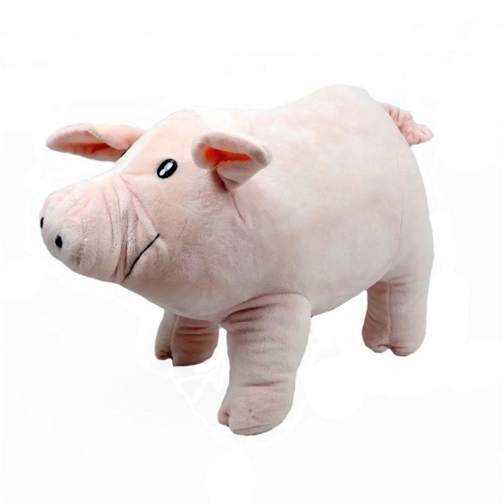 Porquinho De Pelúcia 25 Cm Comp. Porco Lavável Anti-Alérgico