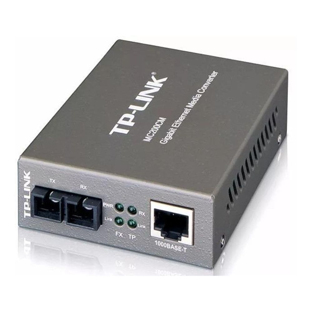 Conversor Mídia Fibra Gigabit De Multi-Modo Mc200Cm Tp-Link