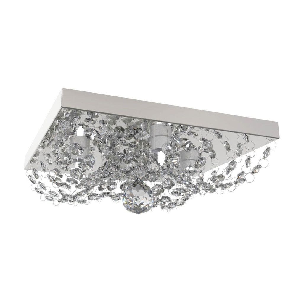 Plafon De Cristal  Quadrado 25Cm Lavabo  Hall