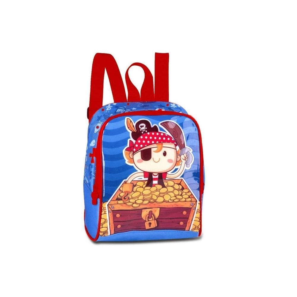 Lancheira Piratas De Costas Meninos Mochila Escolar Térmica