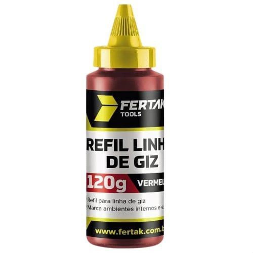 Refil Para Linha De Giz 120G Fertak Vermelho