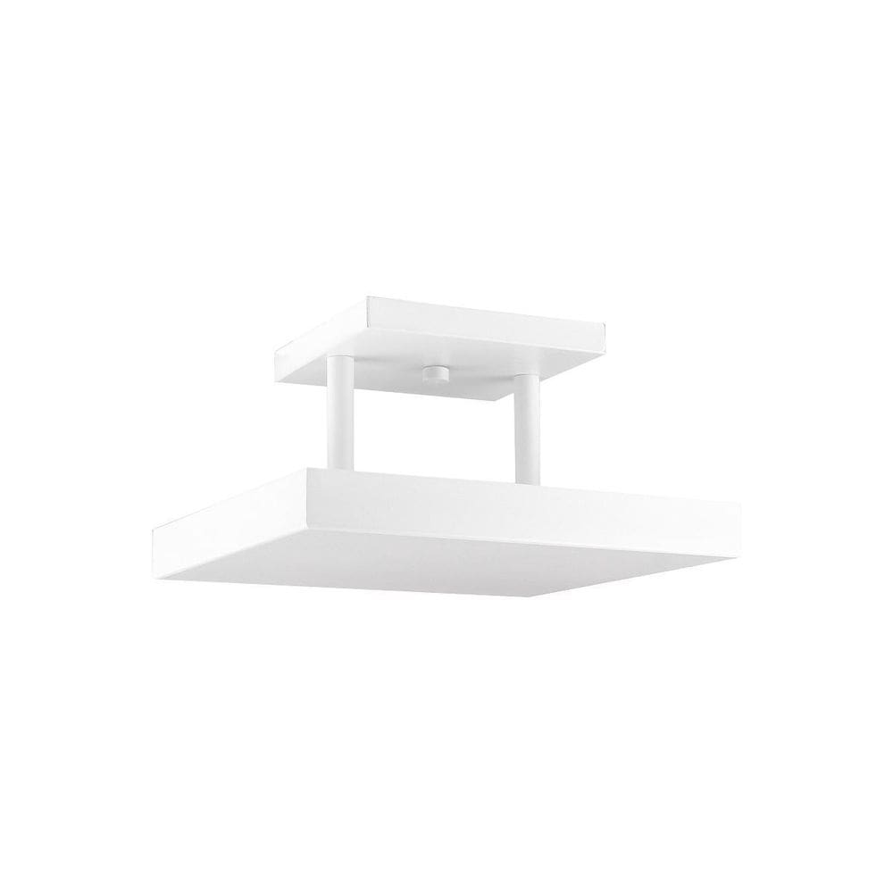 Plafon Teto Quadrado Sobrepor Eclipse Luz Indireta Led 22X22