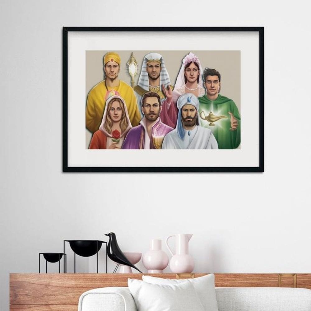 Quadro Horizontal Fraternidade Branca - 60X48Cm