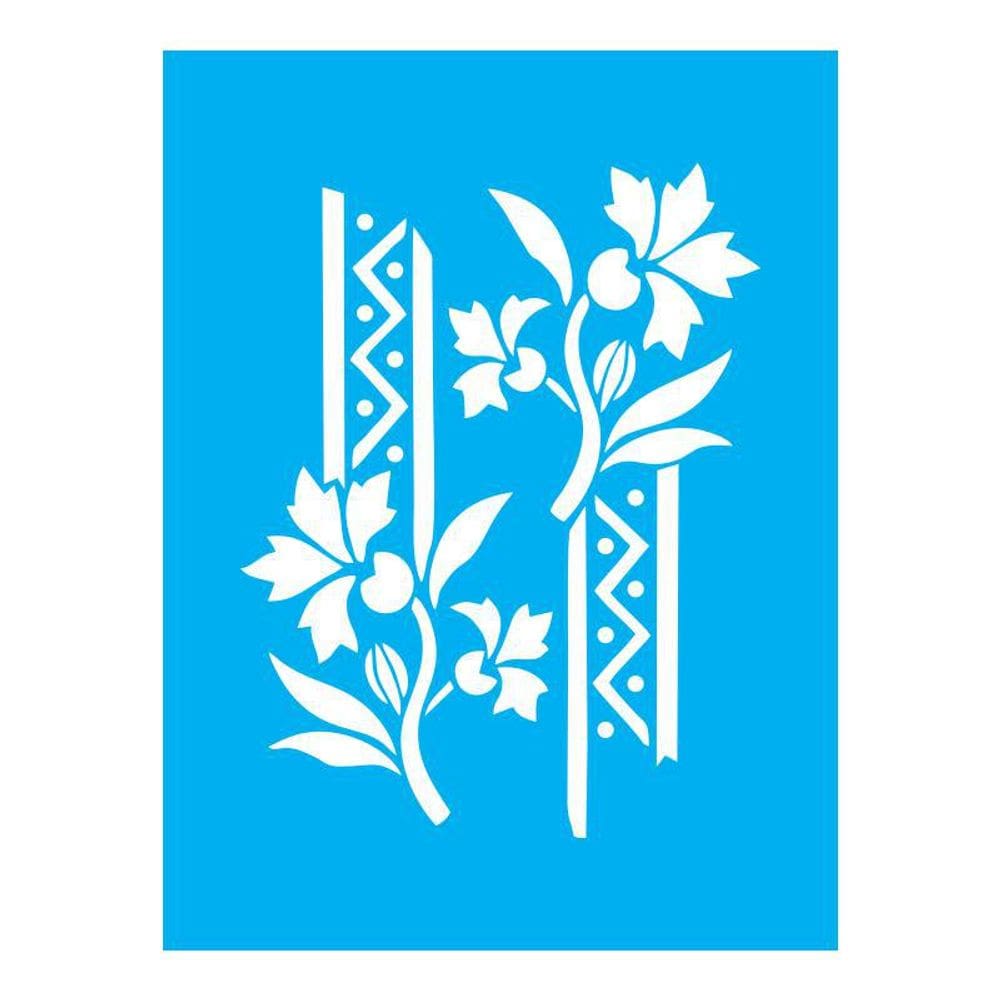 Stencil Tamako Floral - 15X20Cm - Ref A2560