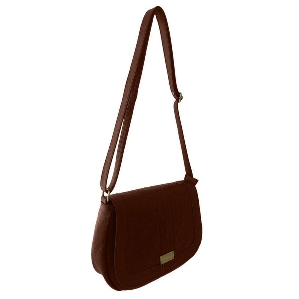 Bolsa Transversal Topgrife Couro Marrom
