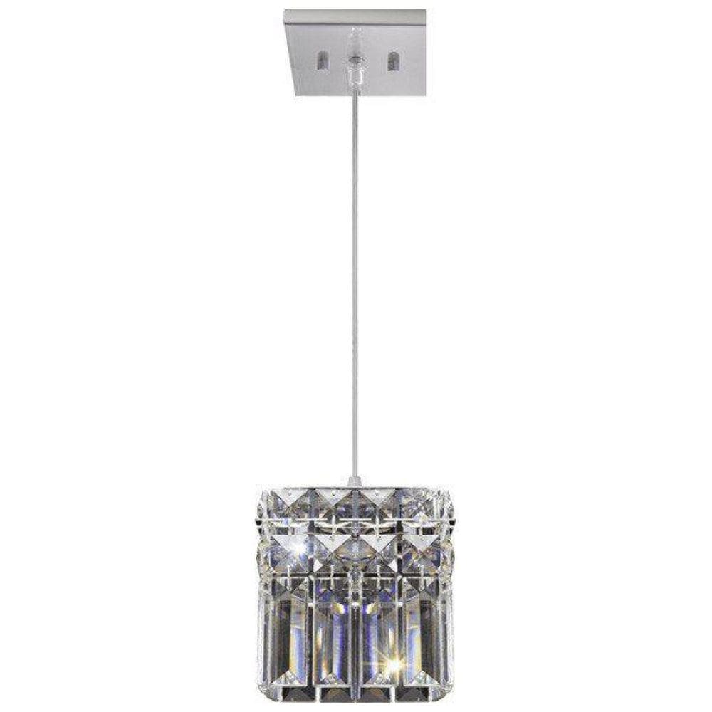 Lustre Pendente Cristal Quadrado Paris Bivolt Llum