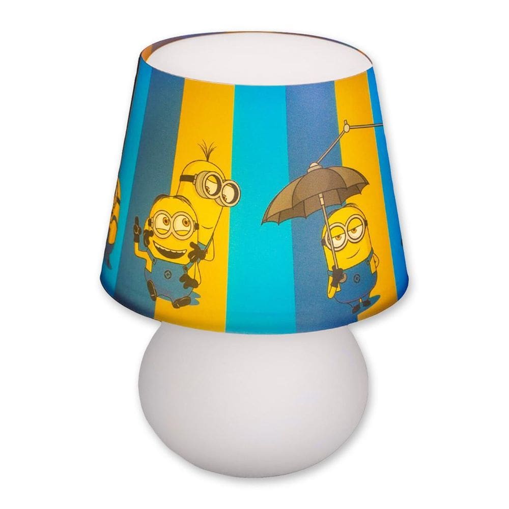 Abajur Luminária Micro Lampe Led Decoração Minions Colorido