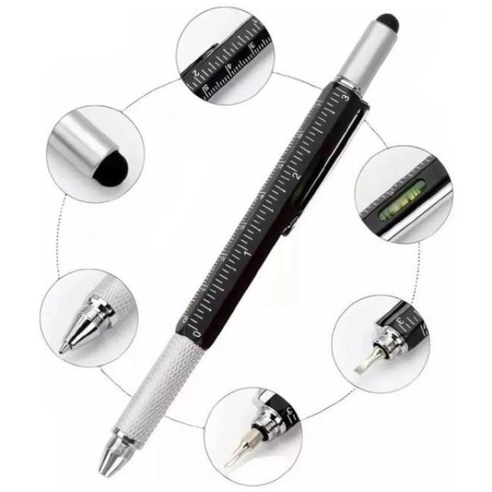 Chave Fenda Caneta Régua Nível Multiuso Prática Engenharia